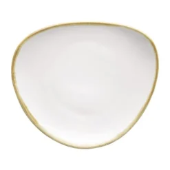 Olympia Kiln Assiettes Plates Lot De 6 Assiettes Triangulaires Couleur Craie Ø165mm