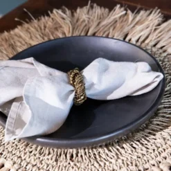 Bazar Bizar Assiettes Plates Petite Assiette En Terracotta Noire -Assiettes Soldes Magasin petite assiette en terracotta noire 2