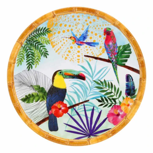 Les Jardins De La Comtesse Assiettes à Dessert Petite Assiette Plate En Mélamine 23 Cm Imprimé De Toucans 1 Les Jardins De La Comtesse Assiettes à Dessert Petite Assiette Plate En Mélamine 23 Cm Imprimé De Toucans