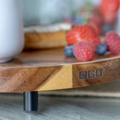OGO Living Assiettes De Présentation Planche De Présentation En Bois D'acacia D26cm -Assiettes Soldes Magasin planche de presentation en bois d acacia d26cm 4