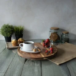 OGO Living Assiettes De Présentation Planche De Présentation En Bois D'acacia D35cm -Assiettes Soldes Magasin planche de presentation en bois d acacia d35cm 3