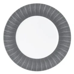 Table Passion Assiettes De Présentation Plat De Présentation Madras 31 Cm En Porcelaine Gris