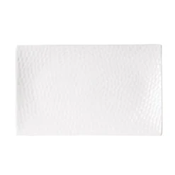 Table Passion Assiettes De Présentation Plat Rectangle Dune 25x15 Cm En Porcelaine Blanc