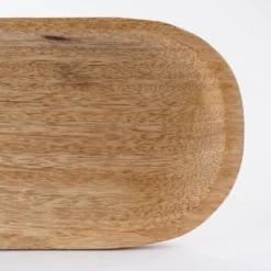 Mica Decorations Assiettes De Présentation Plateau Apéritif 3 Coupelles En Bois De Manguier Marron Clair -Assiettes Soldes Magasin plateau aperitif 3 coupelles en bois de manguier marron clair 3