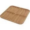 Wadiga Assiettes De Présentation Plateau De Service / Plat De Présentation En Bambou 4 Compartiments