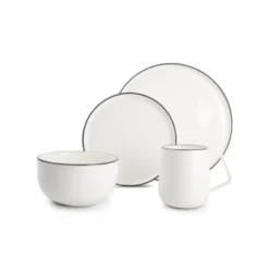 Salt&Pepper Assiettes Plates Service 16 Pièces Blanc