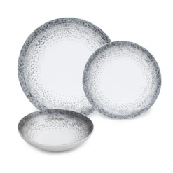 Table Passion Assiettes Plates Service D'assiettes 12 Pièces En Grès Blanc