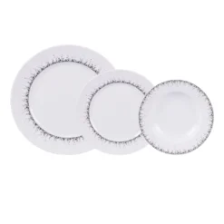 Table Passion Assiettes Plates Service D'assiettes 12 Pièces En Porcelaine Blanc