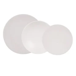 Table Passion Assiettes Plates Service D'assiettes 18 Pièces En Grès Blanc