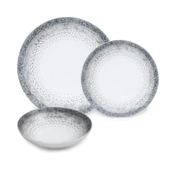 Table Passion Assiettes Plates Service D'assiettes 18 Pièces En Grès Blanc